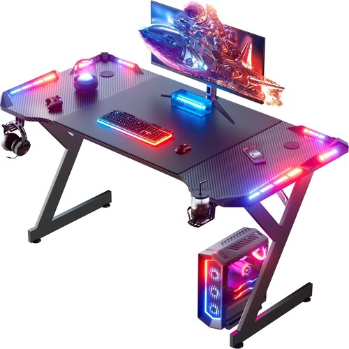 Gaming desk witn - desk, led
