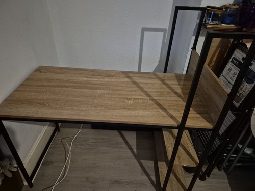 Wood effect computer desk - wood-effect, with