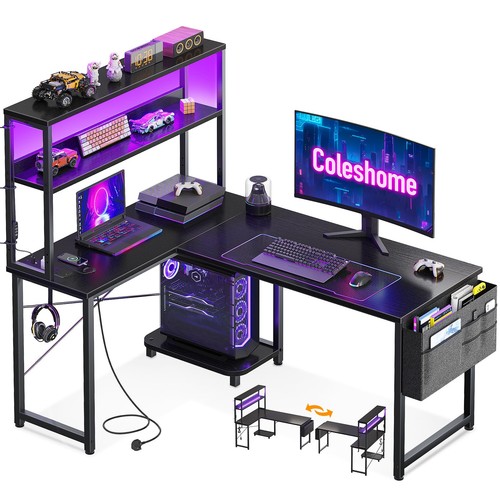 Coleshome shaped gaming desk - gaming,