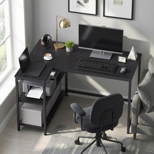 Vasagle shaped corner desk - l,