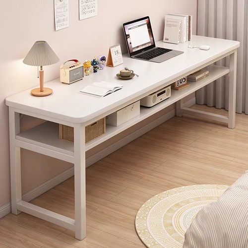 White computer desk laptop - laptop, pc